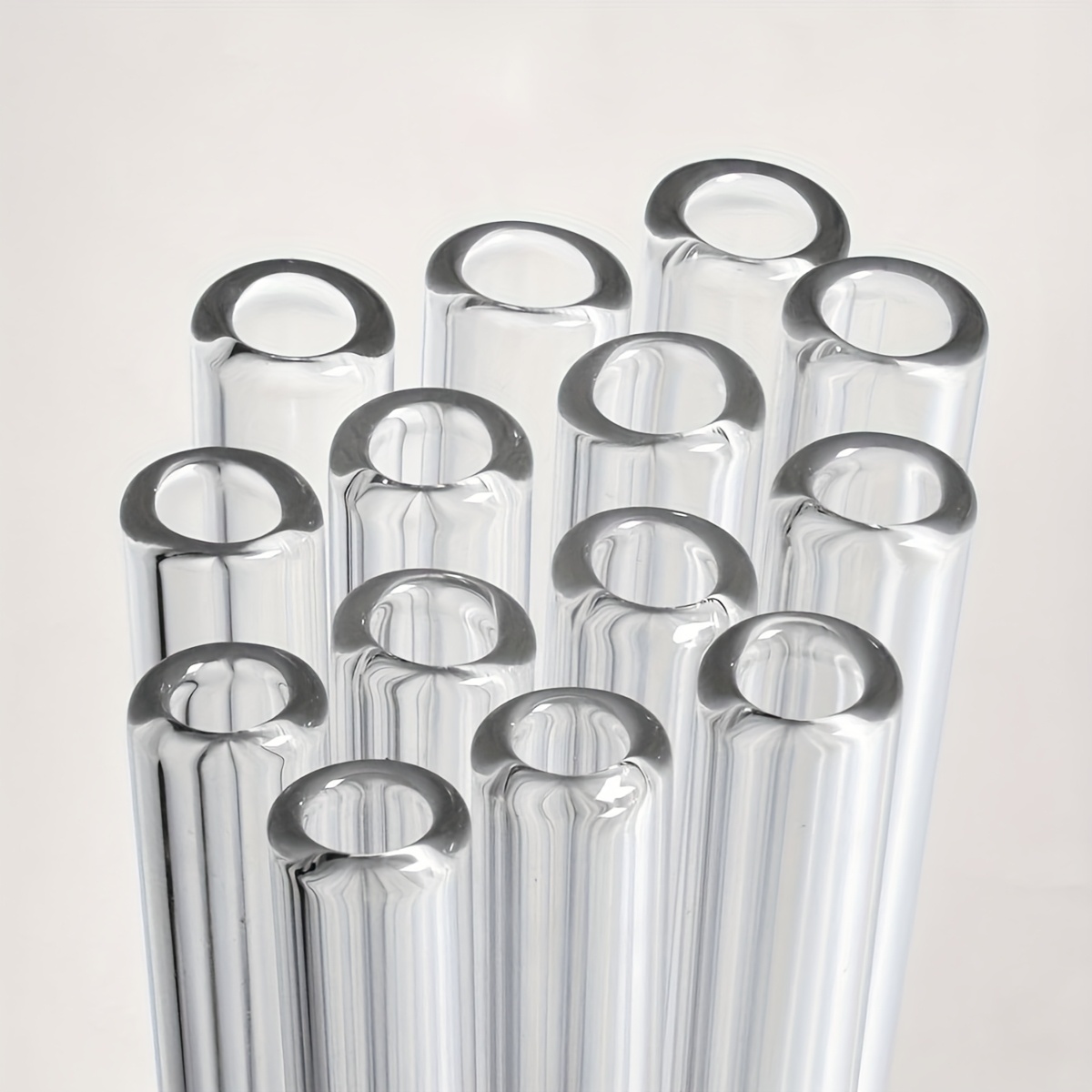 TEMU High-temperature Resistant Quartz Glass 12mm Outer Diameter Tubing For Art, Clear Silica Tubes For Laboratory, Teaching, And Industrial