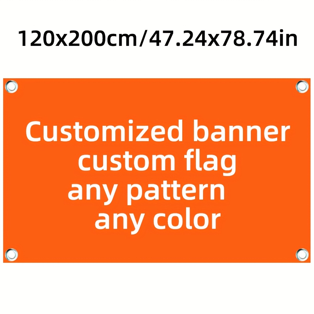 TEMU Custom Banners, Custom Flags, Personalized Flags, Garden And Courtyard Flags, Self- Text Or Image Banners, Wall Decor Banners, Advertising