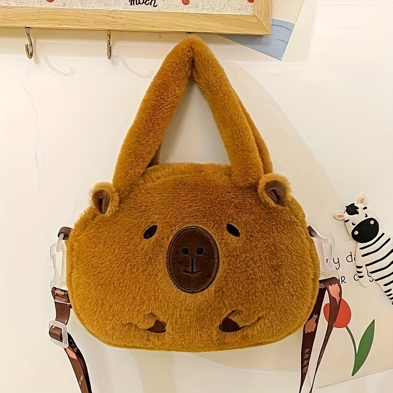 Plush Toy Hamster Coin Purse Plush Animal Shoulder Bag - Temu