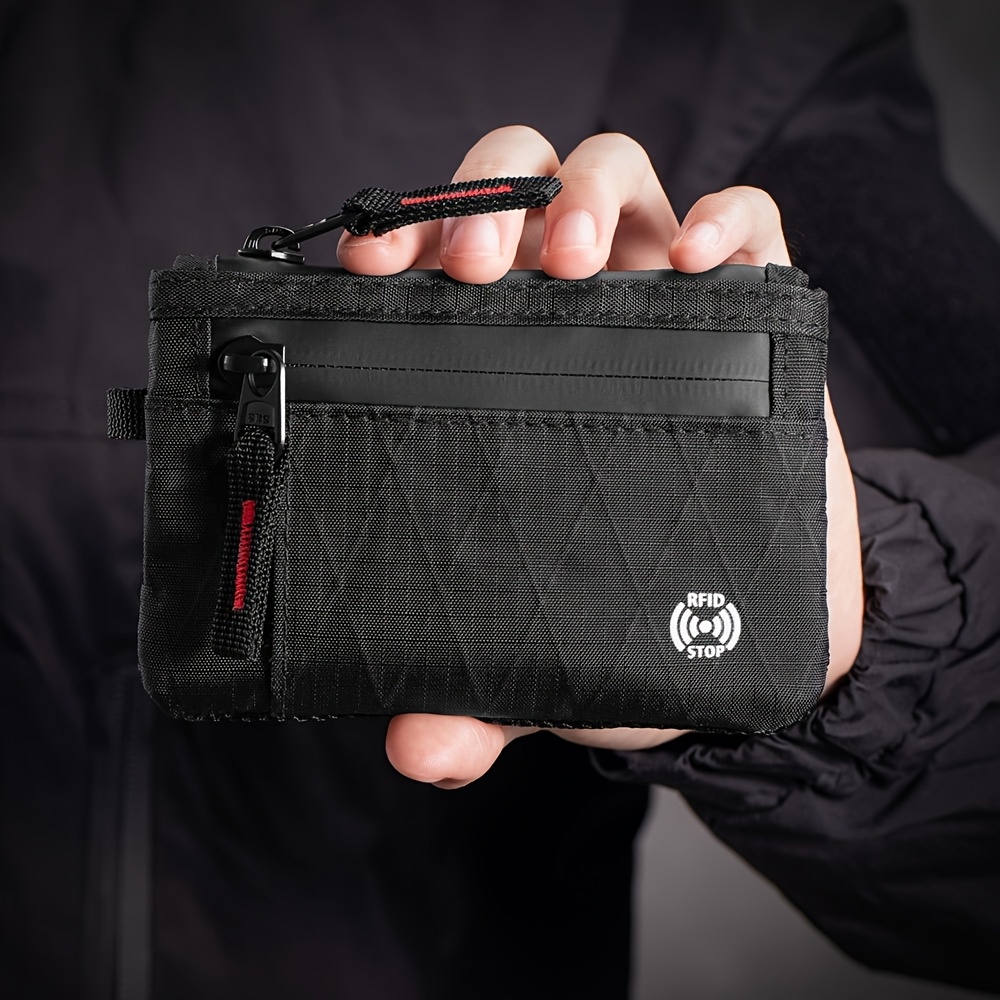 Tanji novčanik, RFID zaštita, držač kreditnih kartica, džepni organizator za muškarce i žene, mini novčanik s patentnim zatvaračem