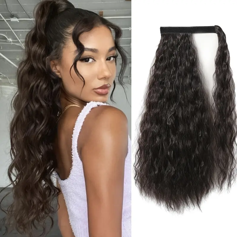 55.88 cm curl hair extension - elegant bouncy waves, high-quality heat-resistant fiber, daily wear, parties & festivals, , versatile hairpiece, party hairpiece, festival hairpiece, versatile style, heatresistant material details 6