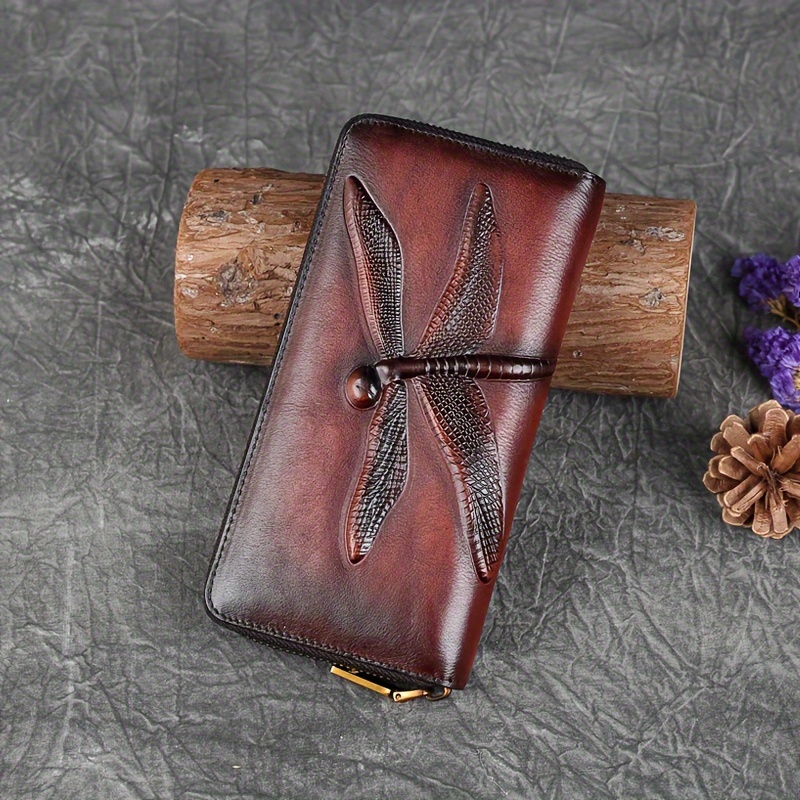 2025 Women's Wallet Large Capacity Zipper Genuine Faux Leather Handbag