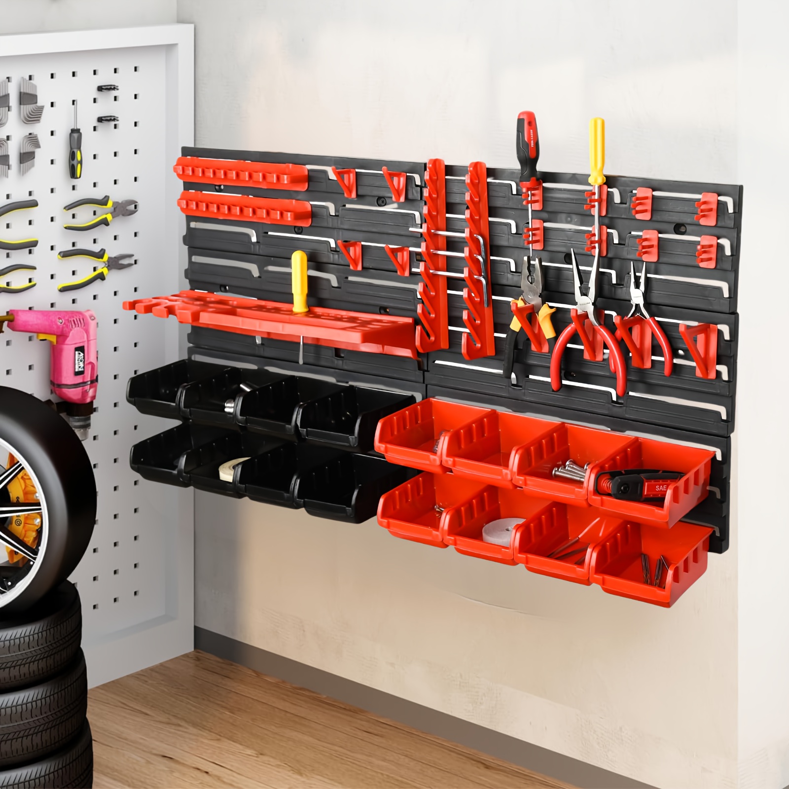 Organizador Magnético De Pared Para Herramientas | 2 Unidades | Soporte Para Llaves Allen Y Llaves Fijas | Imanes De Tierras Raras | Fácil Instalación