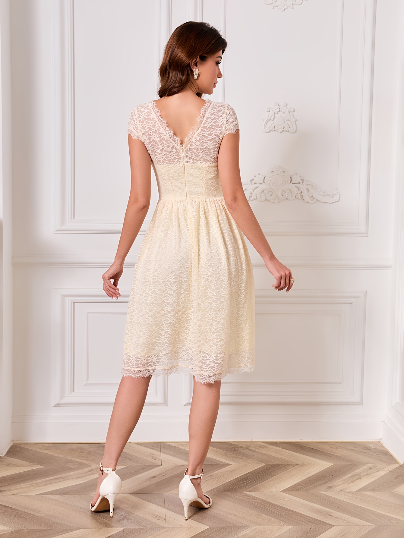 women's short dresses for special occasions Tea Length Glitter Short Dress By Ladivine CD0187W