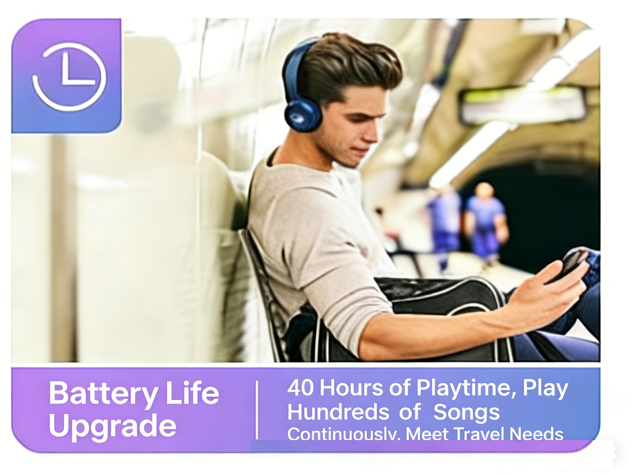 Auriculares Inalámbricos Over-Ear JBL Tune 510BT | Auténticos, Batería de Larga Duración de 40H, Carga Rápida de 5 Minutos, Plegables y Portátiles, Bajos Puros, 75 Años de Herencia Acústica JBL, Aislamiento de Sonido, Inalámbricos, Batería de Polímero de Litio