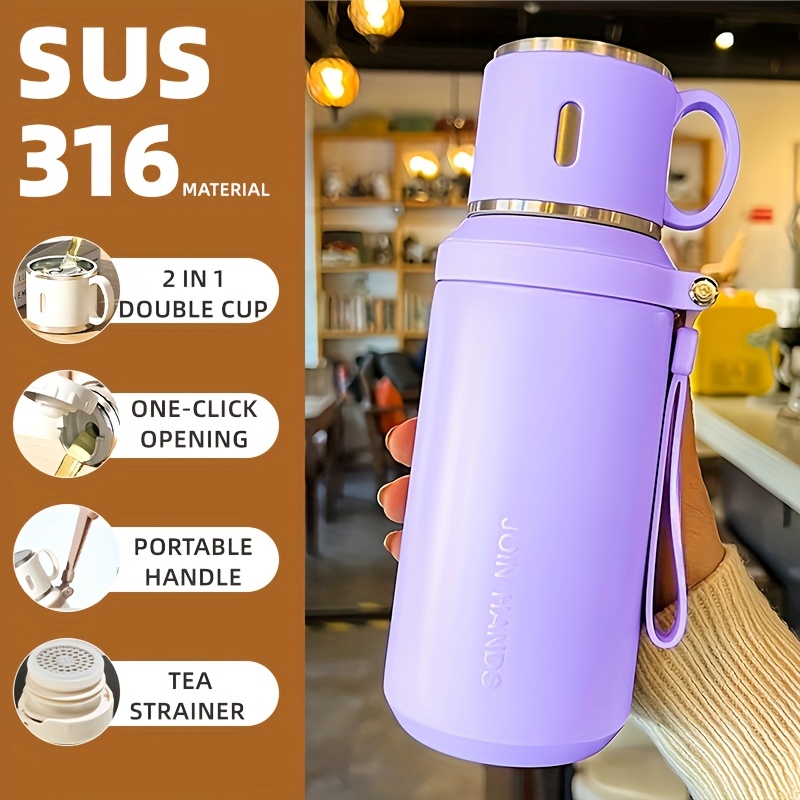 1 edelstahl isolierflasche becherdeckel seilgriff 20oz –