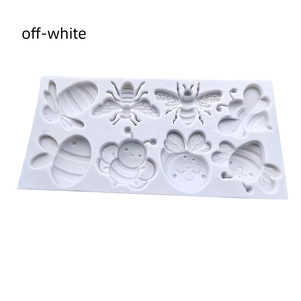 Image of 8- Bee Silicone Mold, Candle Aromatherapy Resin Mold