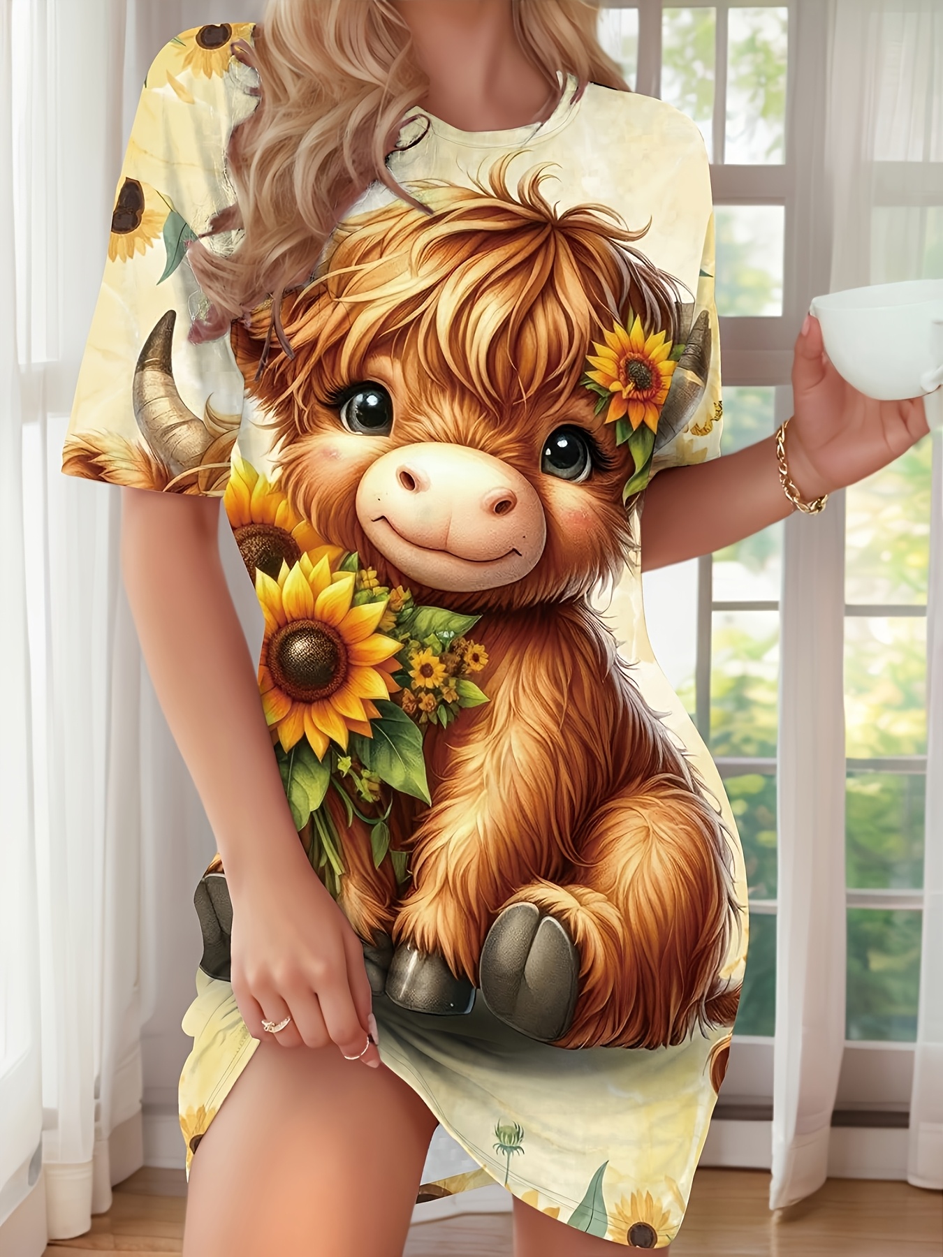 cow dresses sold on Temu United States