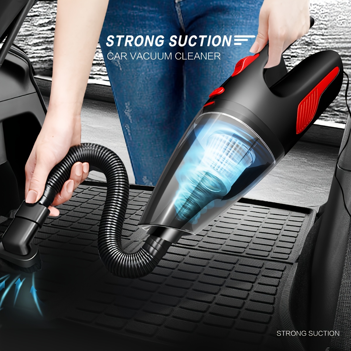 

Powerful Mini Car Vacuum Cleaner - Get Rid Of Dust & Keep Your Car Interior Clean!