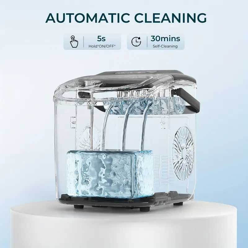 26 26 5 34 80lbs ice makers make ice in as fast as chewable crushed ice maker machine portable ice maker countertop ice maker with basket and scoop operation for home kitchen camping rv christmas gift details 7