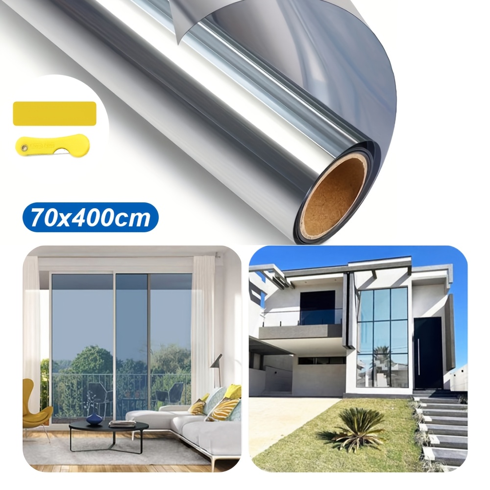 400x70cm 1 Way Mirror Window Film Reflective Foil Glass Sticker Home Privacy