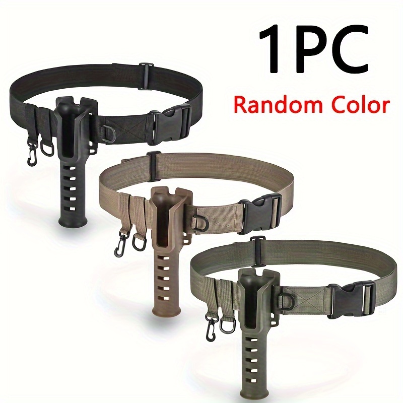 1pc Fishing Waist Belt With Portable Rod Holder, Outdoor Fishing Tool  (Random Color)
