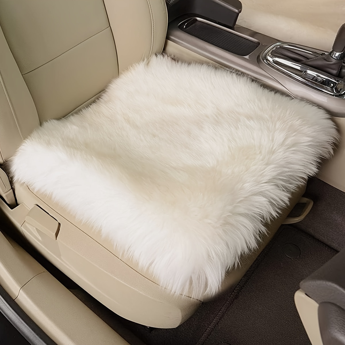 

Cozy Wool Chair Cushion - For Sofa, Car, And Home Decor | Machine Washable, Non-slip Plush Seat Pad For Fall & Winter Comfort