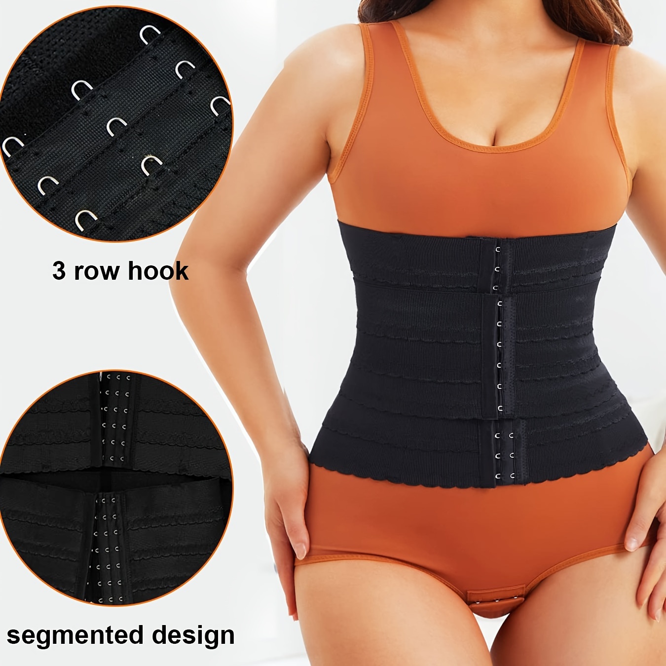 Segmented Waist Trainer For Women Waist Cincher Shapewear For Women Tummy  Control Workout Body Shaper Girdle