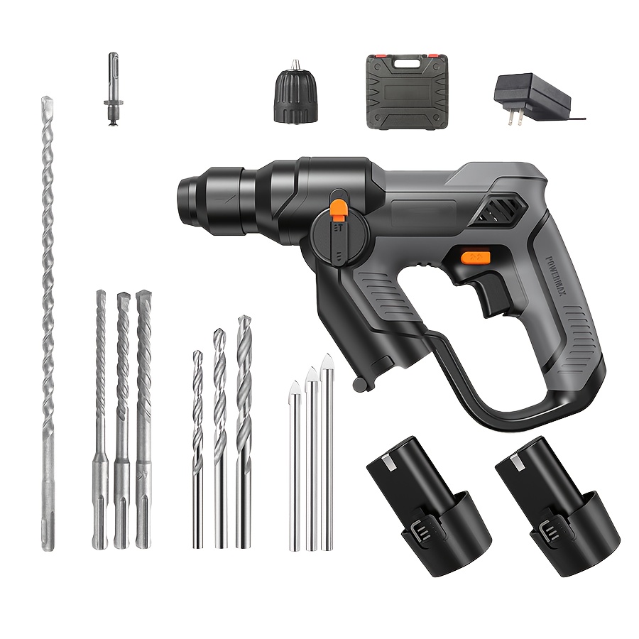 TEMU Hammer Drill. Cordless Hammer Drill. Cordless Hammer Drill. Equipped With A Brushless Motor. 3 . Electric Hammer. Hammer Drill Mode/hammer