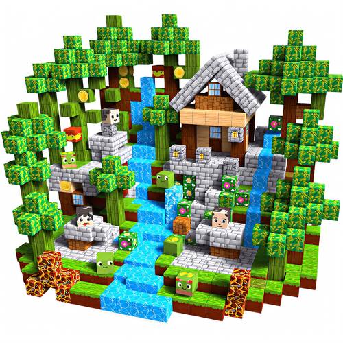 item picture 300pcs building block set large particle cube set creative construction toy childrens set thinking and construction