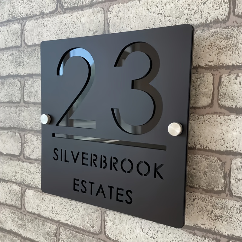 Targa Ceramica Con Nome Per La Casa, Numero Civico Personalizzato - Foto 11