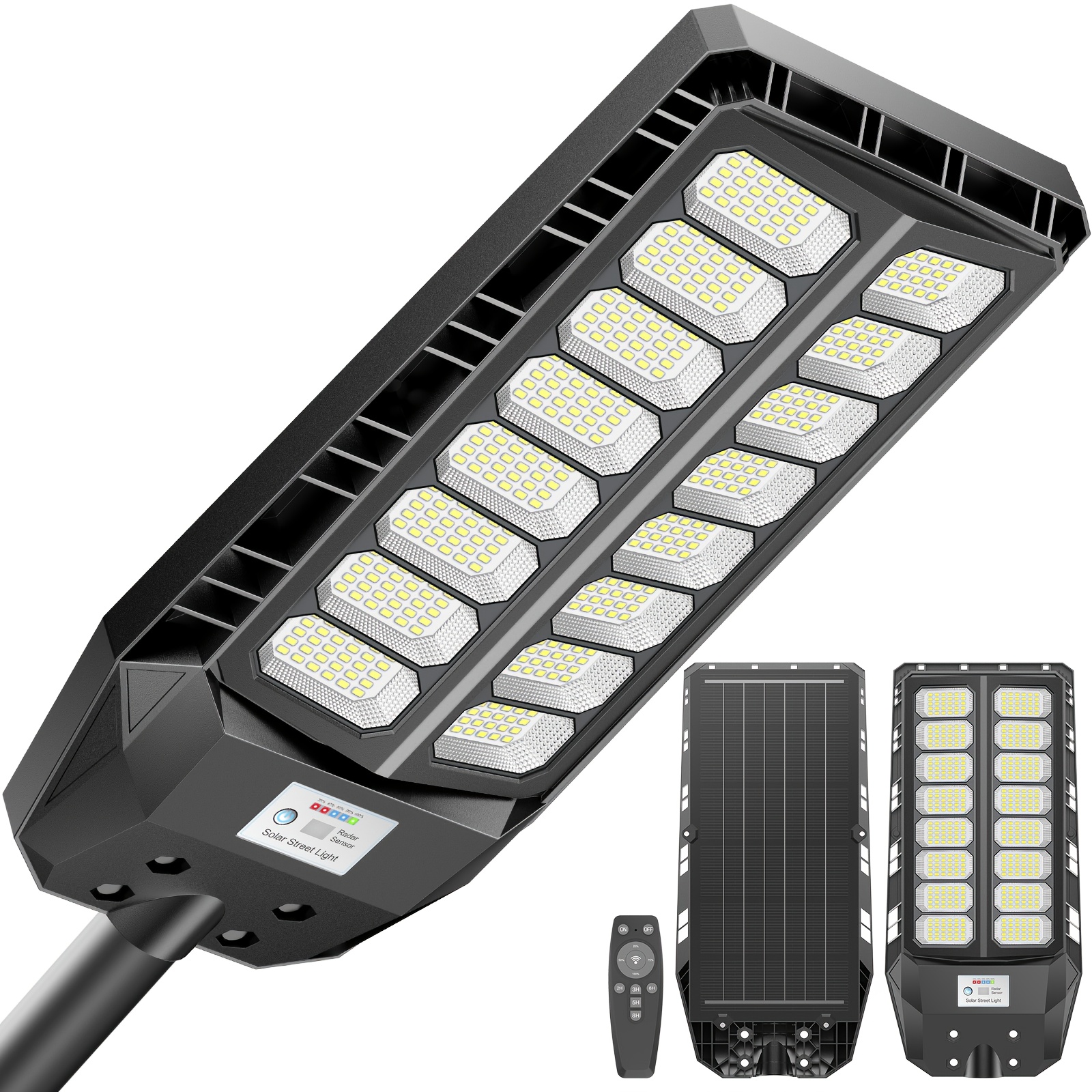 TEMU ADEWALK Lampada Solare da Esterno, IP67, 6500K , 30�16 LED, CRI, 10H Potenza Massima/24H+ Modalit� Risparmio, Telecomando, Kit Completo per
