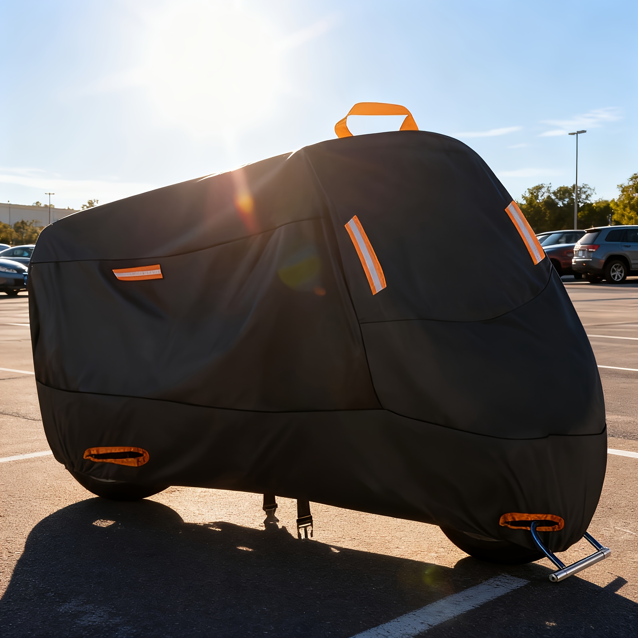 E-shop Ganzjahres-Motorradabdeckung, verstärktes Oxford-Gewebe mit Diebstahlsicherungsschnalle, für die meisten Motorräder E-Bikes