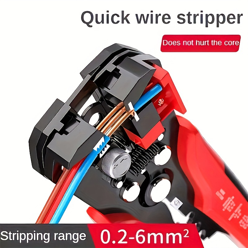 

1pc Multifunctional - Effortlessly Strip, Cut, And Electrical Wires , Metal, Red, , No Required, For Use