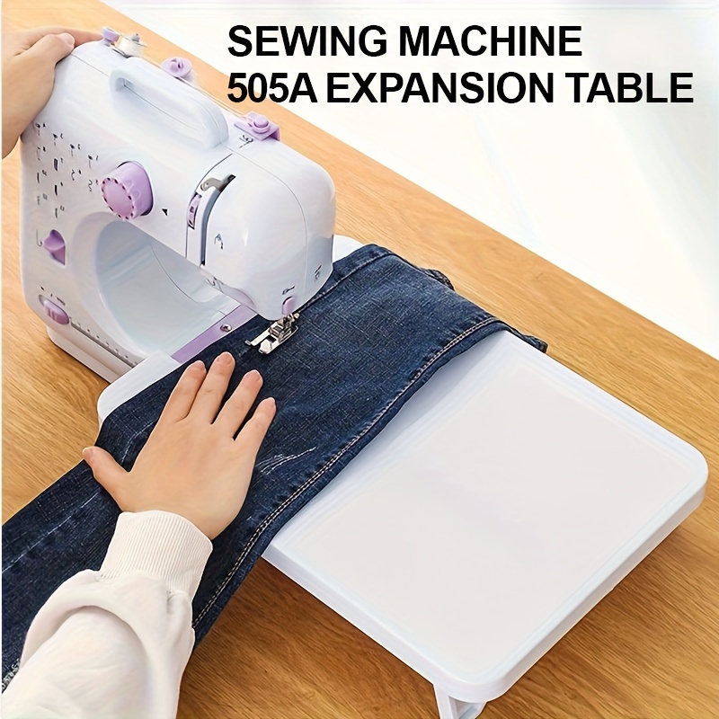 

Portable Sewing Machine Table Accessory, Mini Crafting And Stitching Work Surface With 4.33-inch Leg Space, Durable Plastic Board For Home Use - 1 Piece