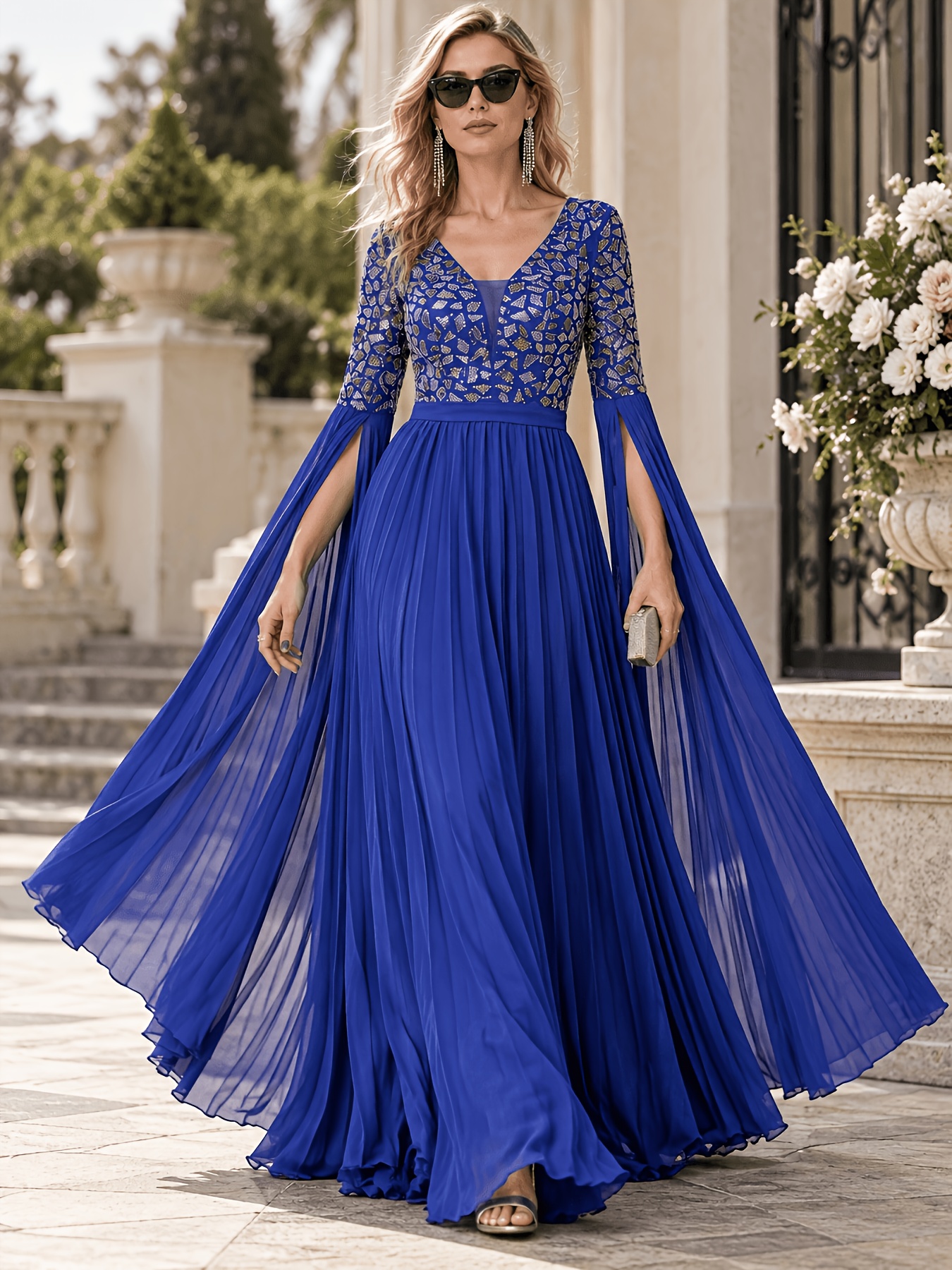 royal blue maxi dress for wedding women sold on Temu United States A royal statement for