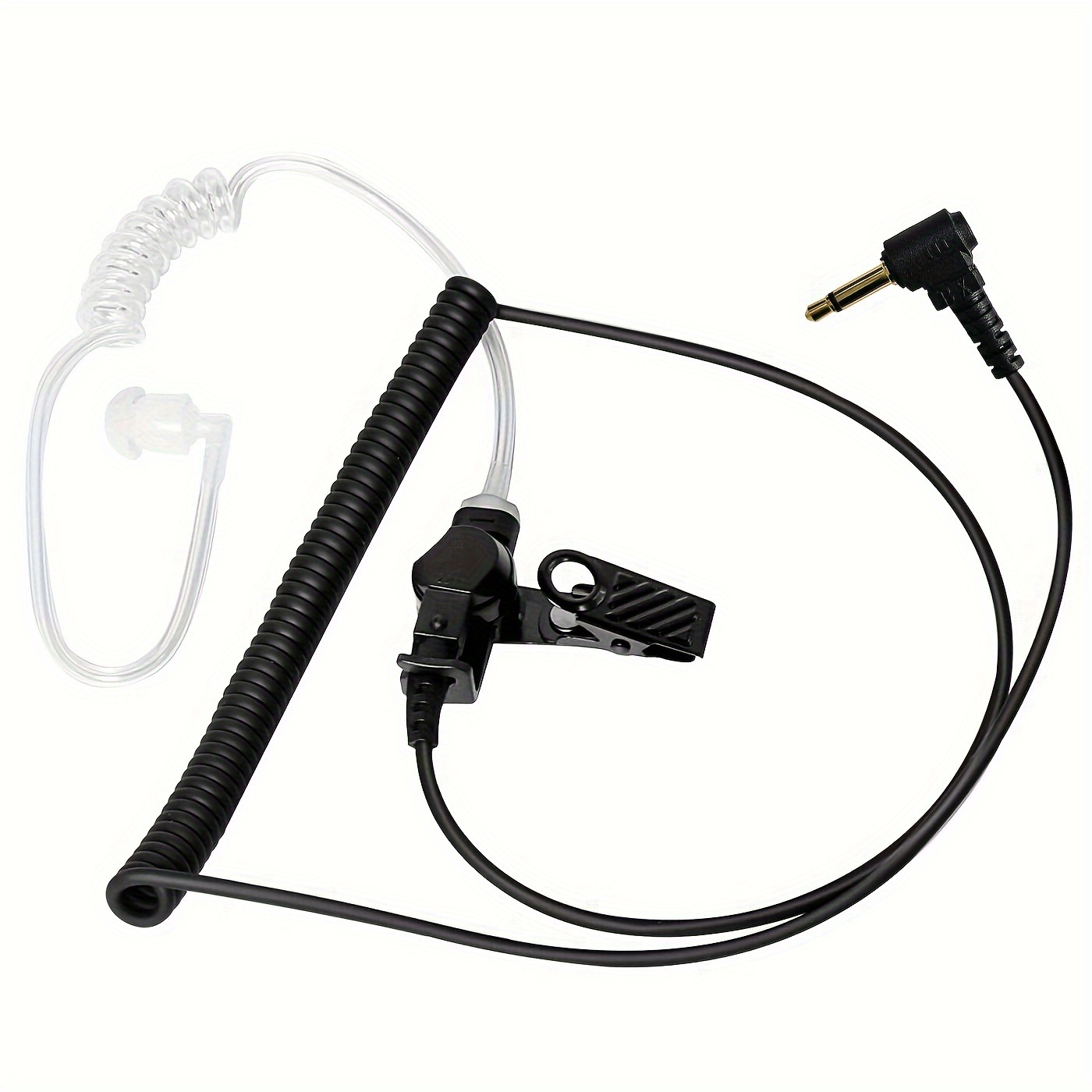 

Clear Acoustic Coil Tube Earpiece For 2-way Radios - Comfortable, Durable Listen-only Audio Kit With 3.5mm Jack, Ideal For Professional & Personal Use