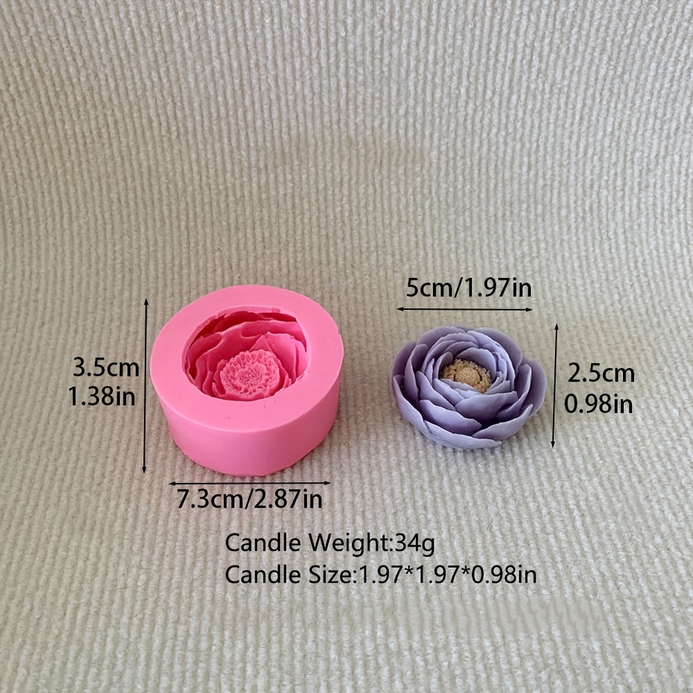 Candle Silicone Mold Flower , Resin, Gypsum, Tools For Decoration Holiday Gifts