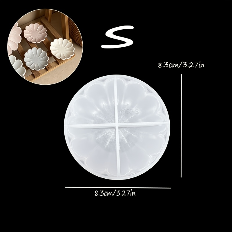 TEMU Resin Silicone Molds, Large/small Petal-shaped Dish Silicone Molds, Mini Jewelry Storage Dish Plaster And Epoxy Resin Molds, Epoxy Resin Molds,