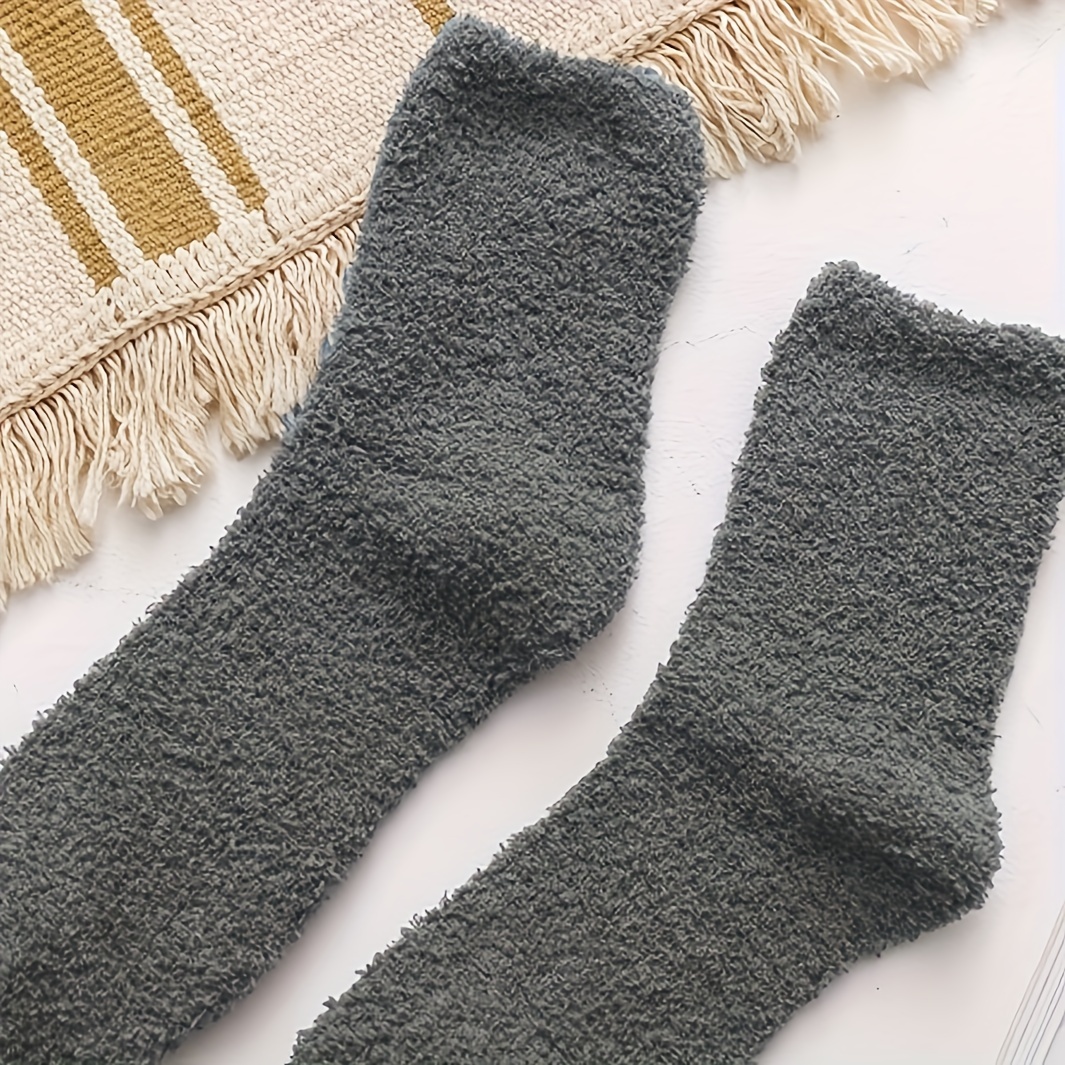 pairs mens fuzzy slipper socks soft fluffy winter warm Temu