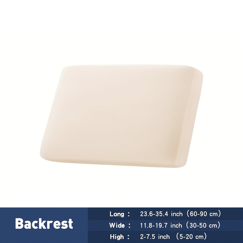 TEMU Housse de canapé d'extérieur 1 pièce en tissu à extensibles, housse de canapé semi-fermée pour coussins de canapé 1, 2 et 3 places