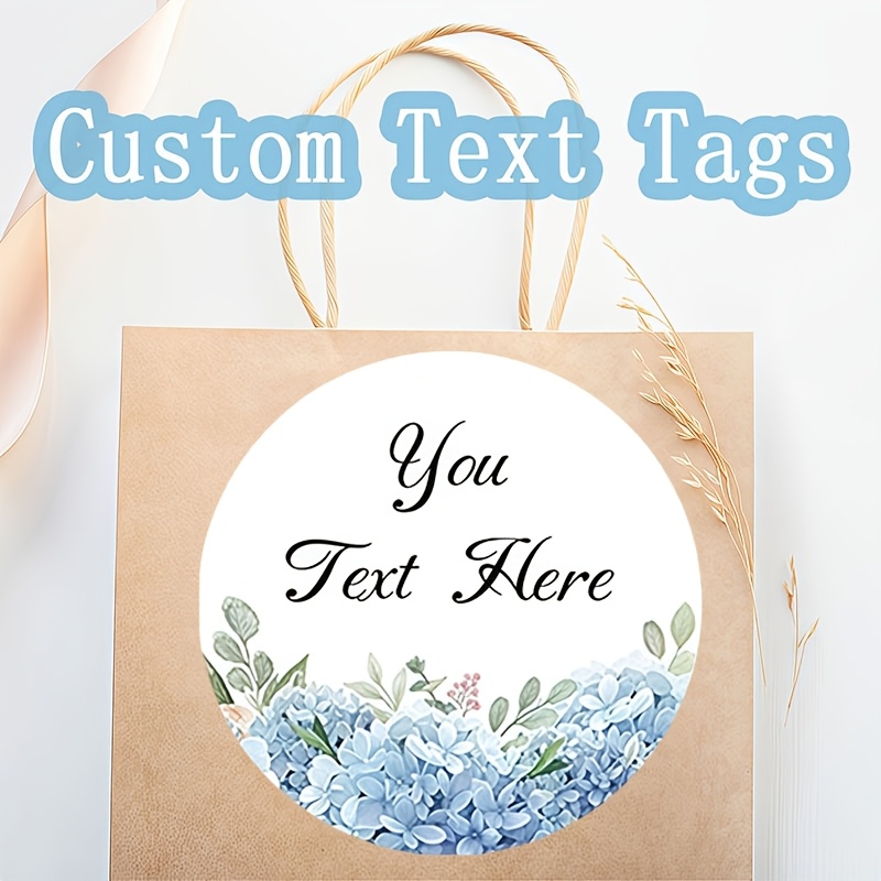 TEMU Adesivi rotondi personalizzati con design di chiaro con foglie , per , confezioni , decorazioni per feste di matrimonio, ecc. Design elegante di