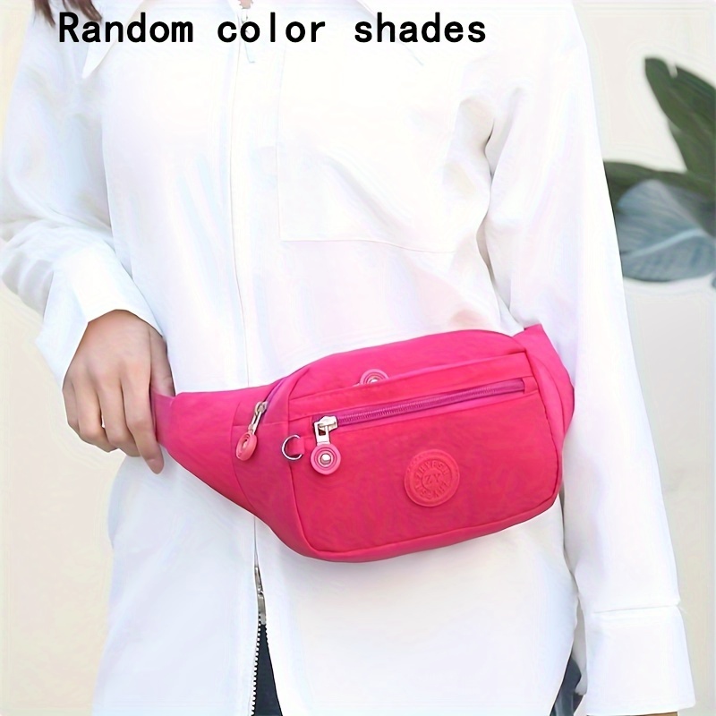 Sports Running Belt Bag – Lightweight Oxford Crossbody Waist Purse for Travel & Outdoor