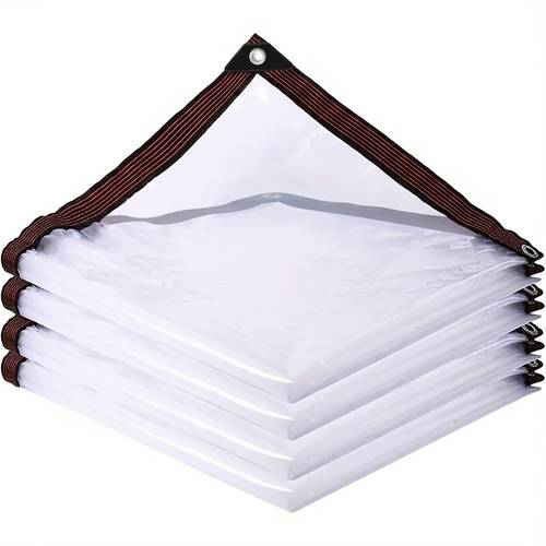 schwerlast-transparentplane, dickes pvc-material, multifunktional – regen-, wind-, schnee- isolierschutz für hof, balkon, haustierpflanzen wetterbeständigkeit, außengarten-schutz