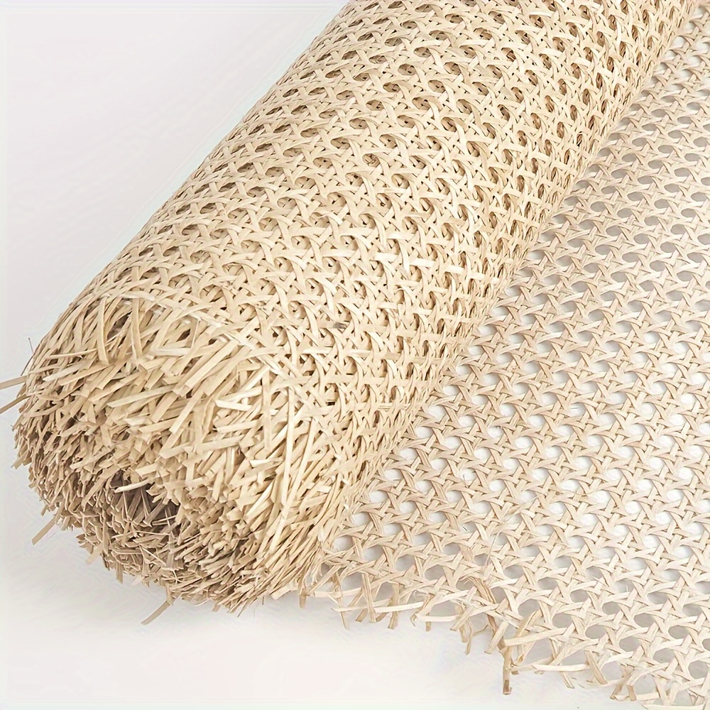 Buy 14" Width Cane Webbing 3.3Feet, Natural Rattan Webbing For Caning Projects Woven Open Mesh Cane For Furniture Chair Cabinet Ceiling
