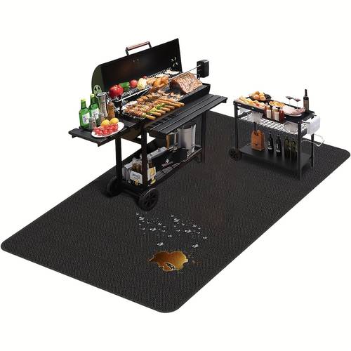 outdoor grill protective mat suitable for grills terrace protection mat barbecue under barbecue mat barbecue floor mat gas grill mat used as a portable barbecue protection mat for outdoor patios lawns and yards