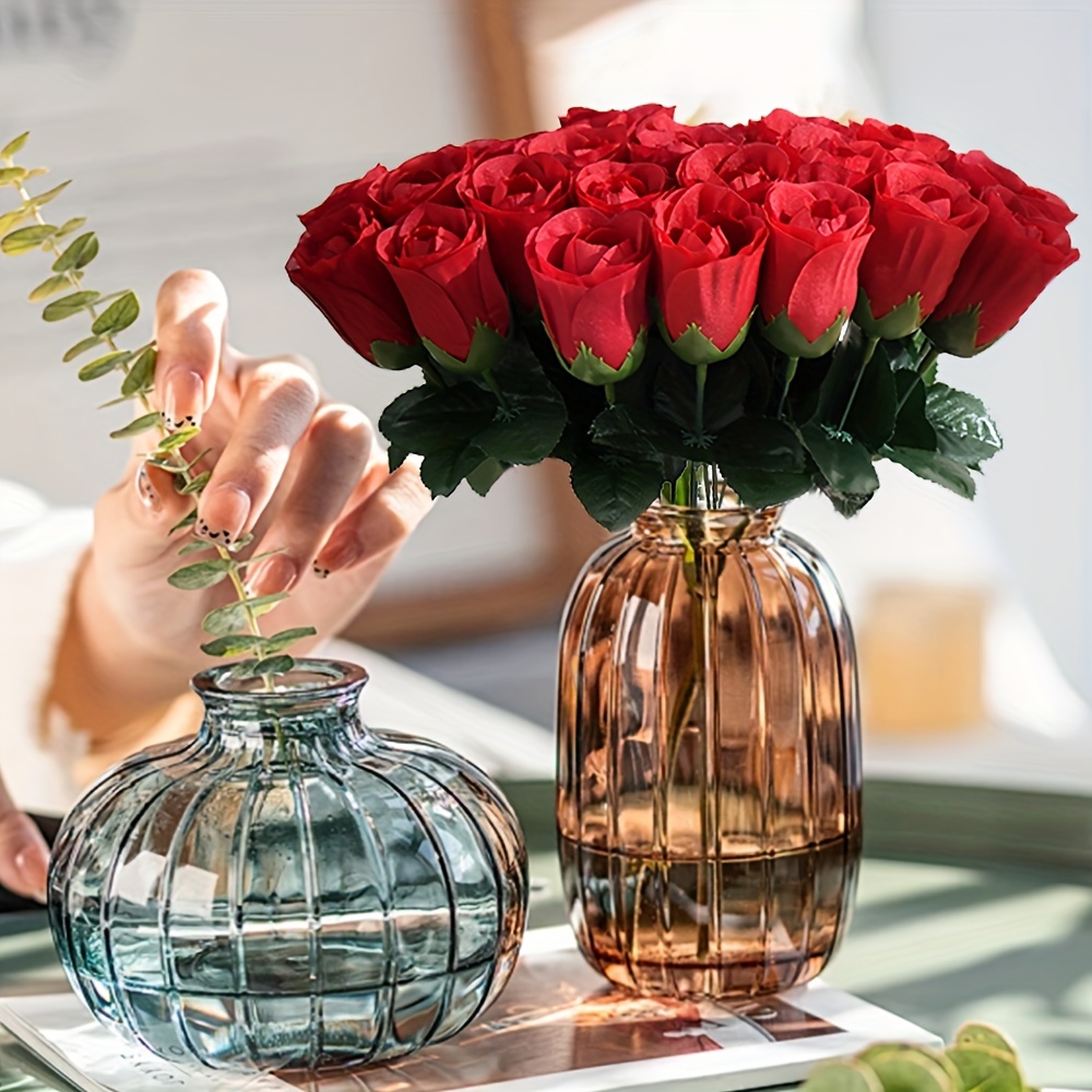 

10pcs Simulation Rose Bouquet, Faux Rose Flower Bouquet, Valentine's Day Festival Gift, Wedding Supplies, Spring Home Decoration, Summer Room Decoration