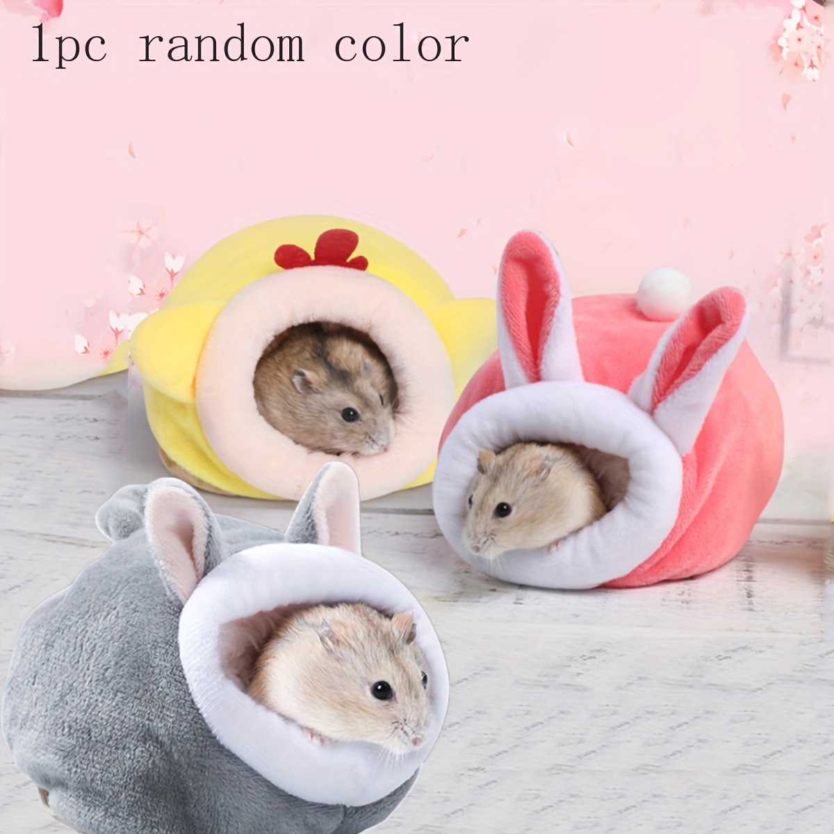 

Accessoires de cage pour hamster en nid de coton , cachette chaude, jouet de literie pour souris, chinchilla, animaux