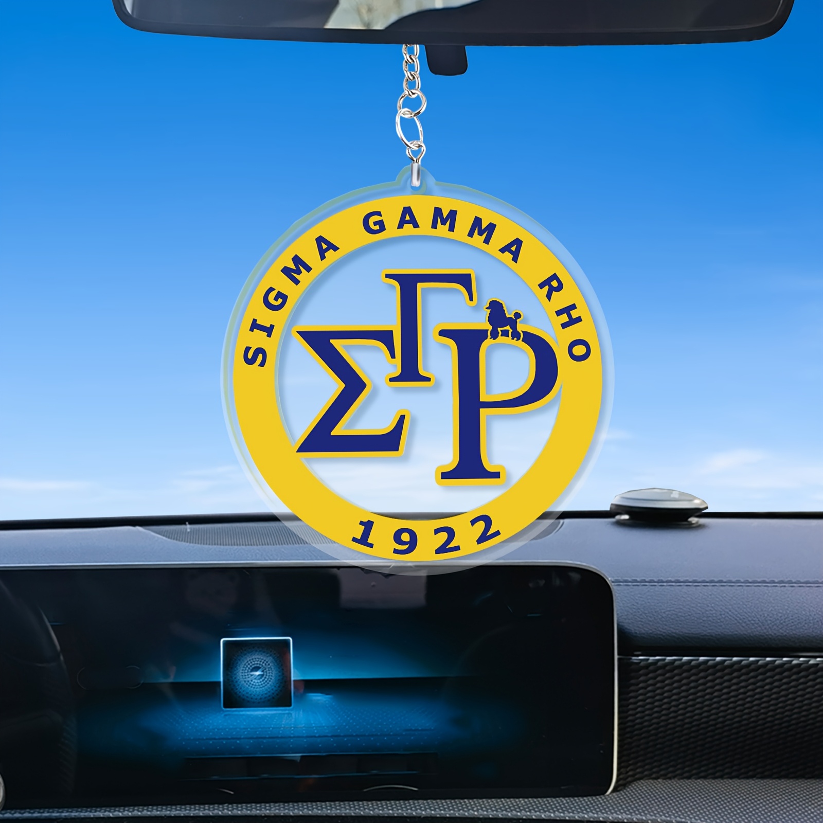 

Gamma Rho Inspired Keychain Set - Acrylic Accessories For Bags, Backpacks & Cars