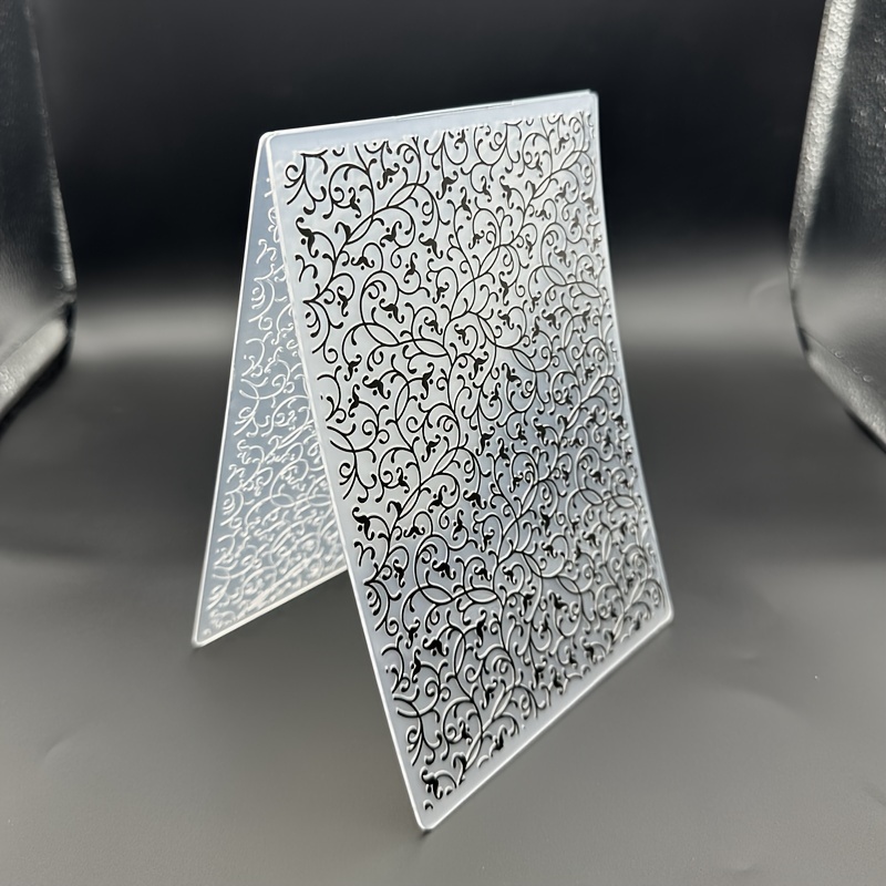 E-shop Traumgras-Muster Prägeschablone Handgefertigt DIY Kunststoff 3D Strukturierte Schablone für Kartenherstellung, Clipper Bastelarbeiten