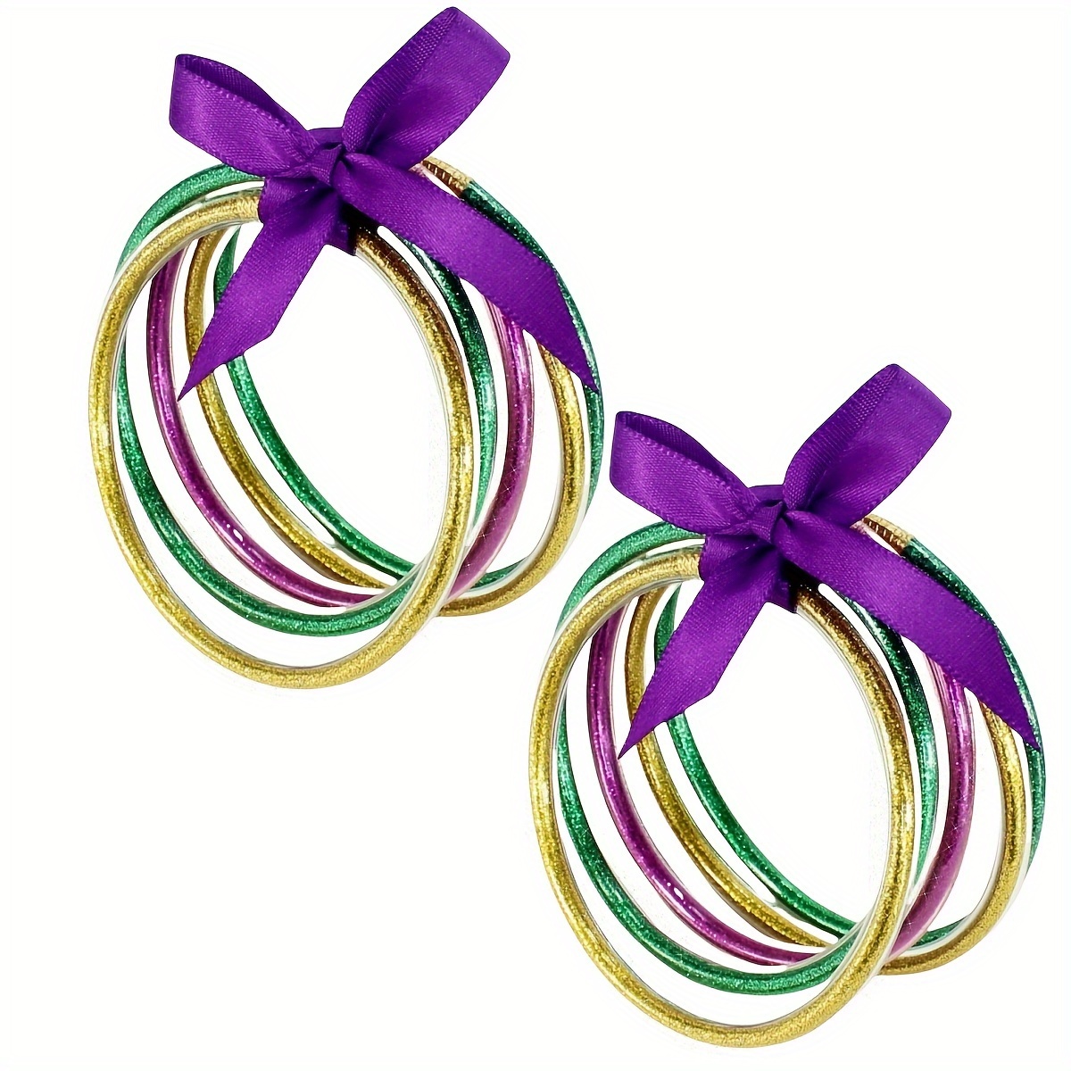 

Elizabe 10- Mardi Bracelets - Synthetic Stone Filled Set For Women, No-plating Bangles