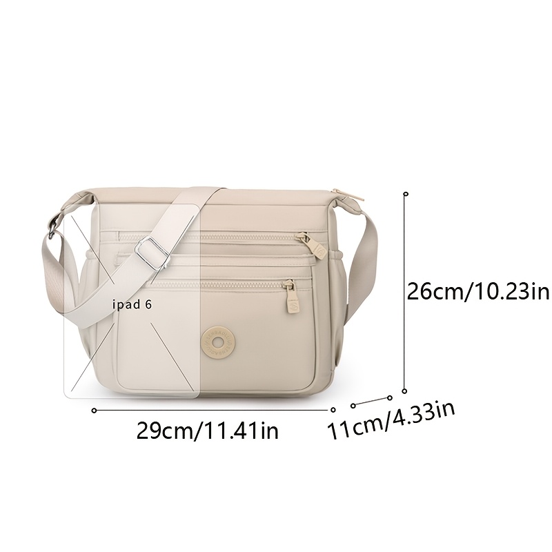 casual nylon womens shoulder bag multi layer multi pocket lightweight and practical travel womens crossbody   and portable high quality womens handbag suitable for gifts commuting daily   vacations etc Product details 1