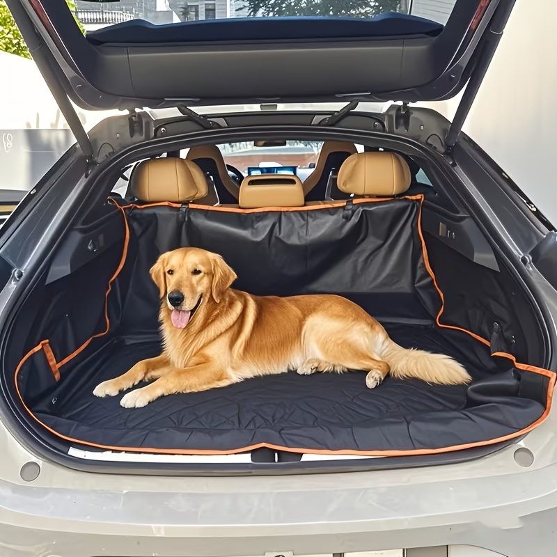 TEMU 1pc, Car Trunk Pet Mat, Waterproof, Anti-slip, Wear-resistant, Easy To Clean, Foldable, Safe And Comfortable, Essential For Pet The Car, Trunk Protection