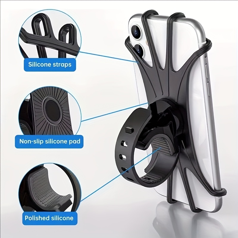 Fahrrad-Handyhalter, Handyhalterung fr Fahrrad Motorrad, fr iPhone,  Samsung, Xiaomi, GSM-Halterschaft Fiets