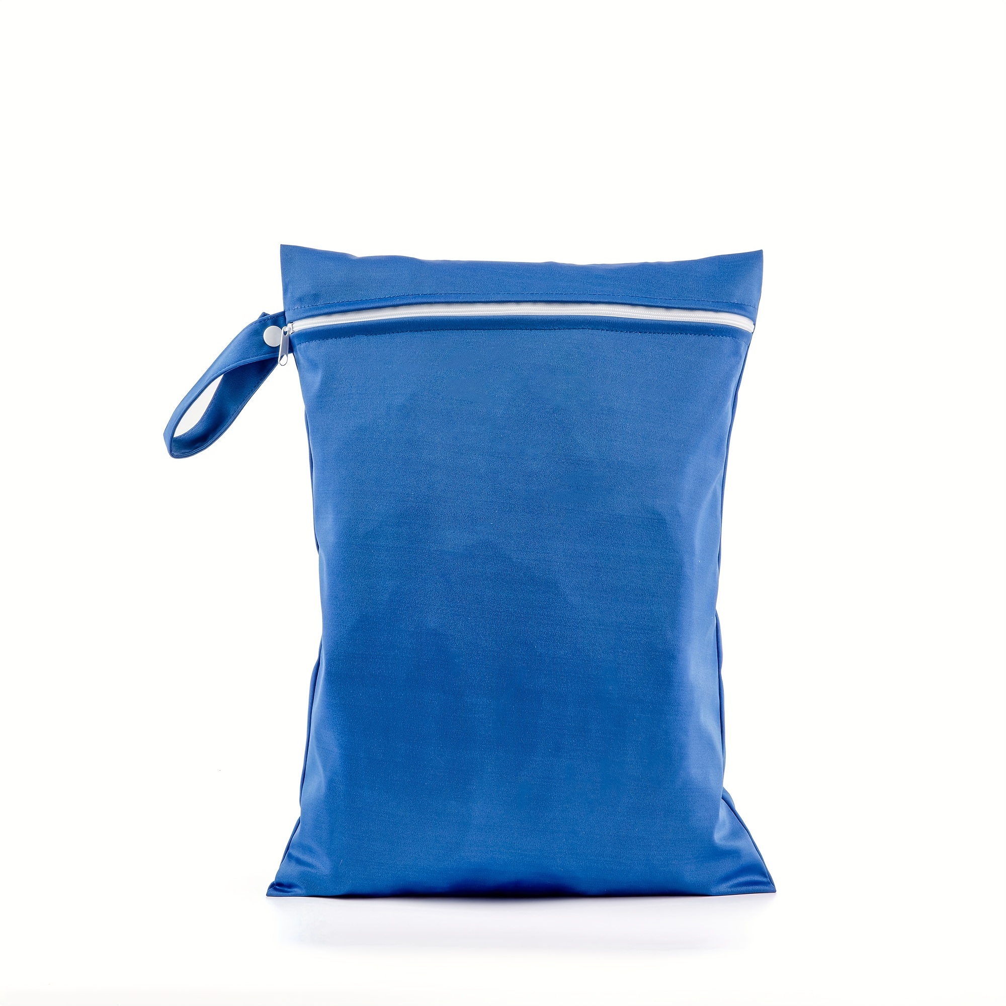 TEMU 1pc 30cm X 40cm Solid Color Zipper Diaper Storage Bag Washable And Reusable Travel Storage Bag Pul Cloth Mommy Bag
