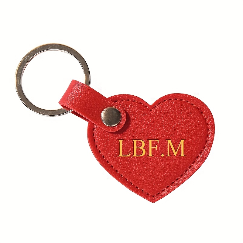 TEMU Portachiavi personalizzato con , cuore, facile da , portachiavi fai-da-te con lettere , accessorio per borsa, regalo chic per , San, bomboniere