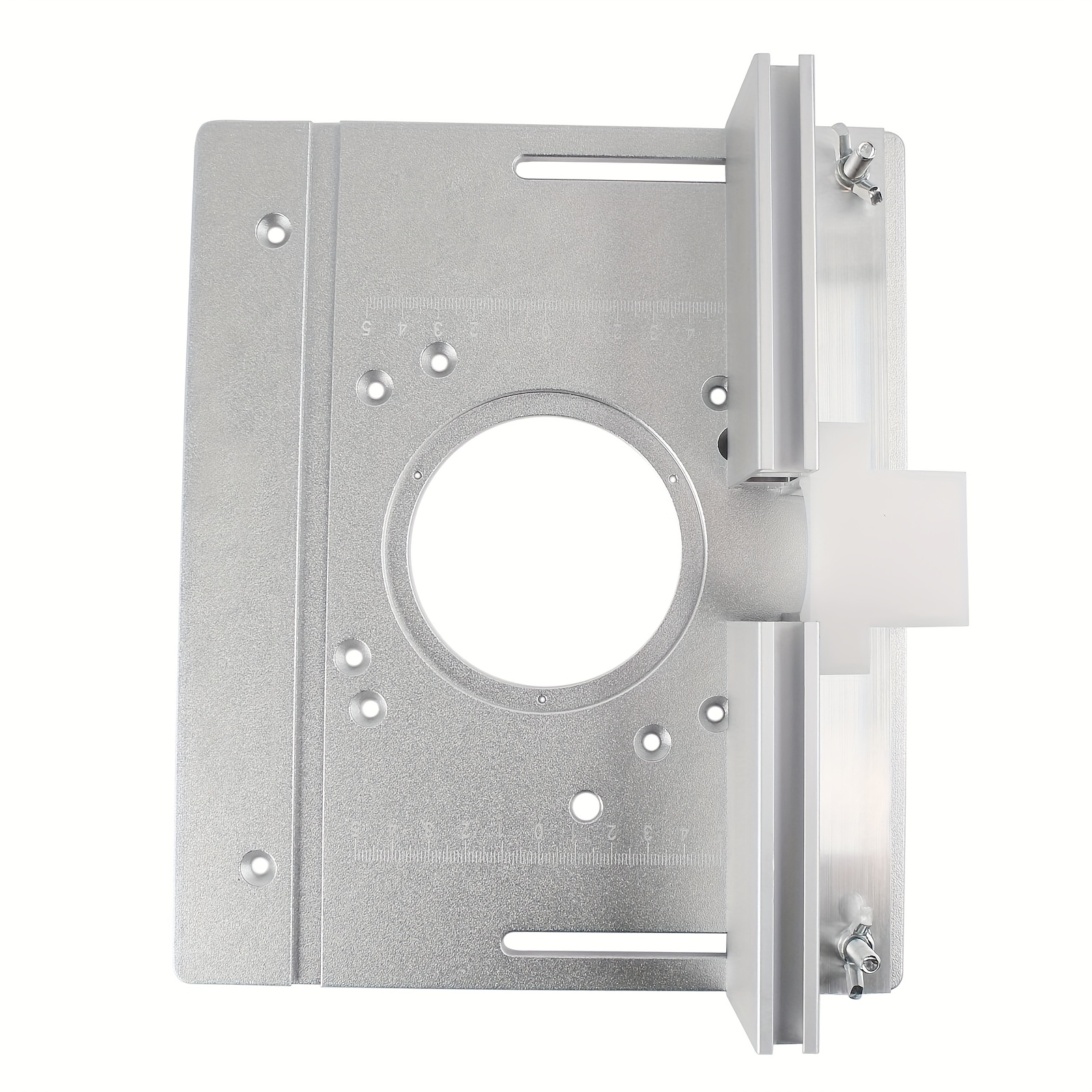 1Set Large Router Table Insert Plate 85x85mm 88x95mm for Woodworking Benches Router Table w/ Miter Gauge Guide Aluminium Profile Fence Sliding Bracke