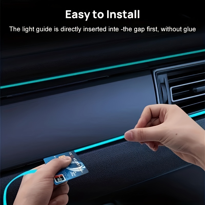 lámpara decorativa led interior para coche con 22   seleccionables, luces led de  , neón rgb para     flexible,   de  , sin batería