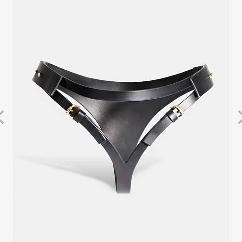 womens training prop adjustable outfit wearable accessory alternative toy adult set black outfit and pants 2pcs set leather lingerie black outfit