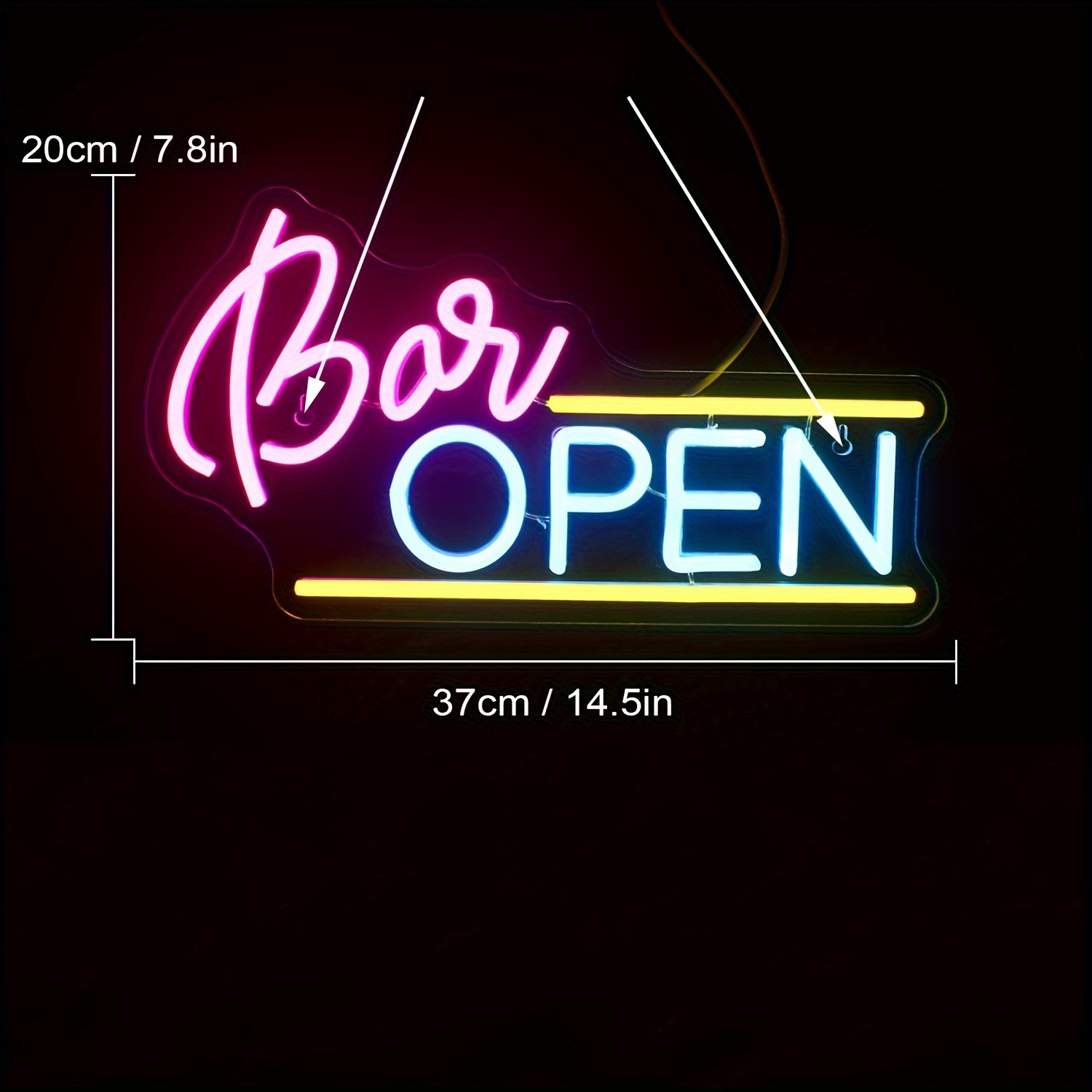 Bar Open Neon Sign Wall Decor Club Party Neon Light Shop - Temu Ireland